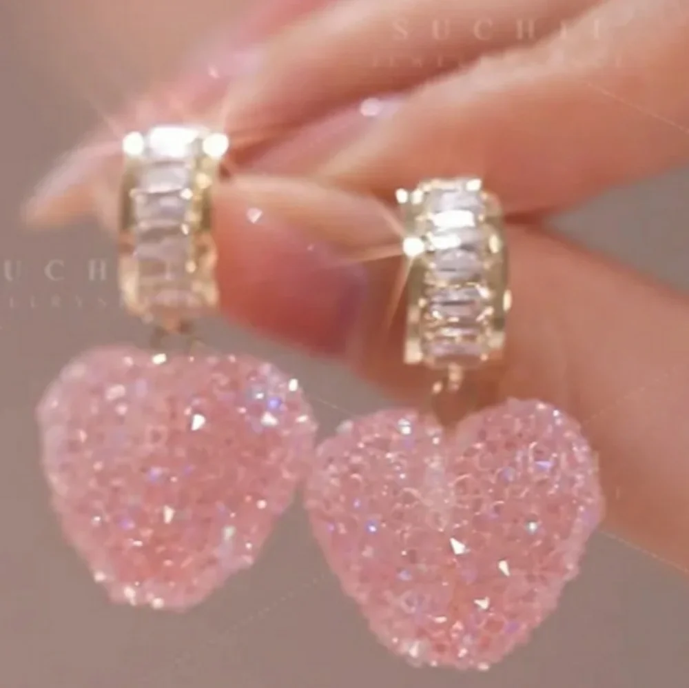 Rock Candy Heart Earrings - Picture 1 of 5